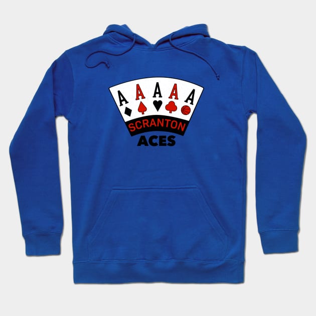 Defunct Scranton Aces Eastern Basketball Assoc. 1980 Hoodie by LocalZonly